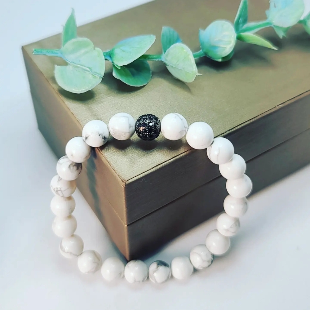 Howlite bracelet - Picture 3 of 4